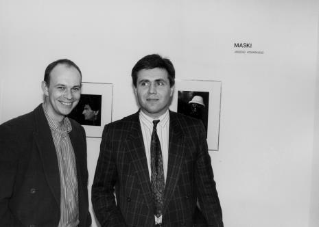 Z lewej Maciej Maciejewski (scenarzysta i autor eseju w książce Czaplińskiego)