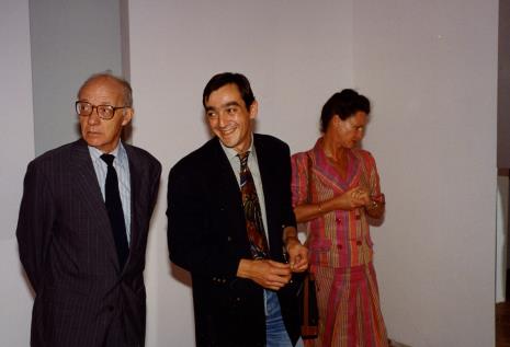 Od lewej Alain Bry (ambasador Francji), Thiery Pratt (wicedyrektor Musée d’Art Contemporain, Lyon), pani Bry