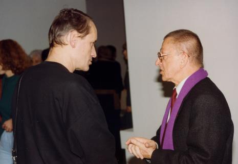Malarz Jacek Biogoszewski (PWSSP w Łodzi) w rozmowie z Ryszardem Stanisławskim