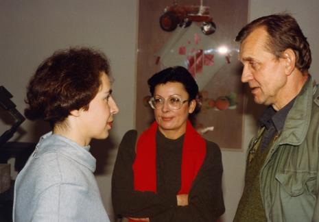 Katarzyna Horna-Pawłowska (Dział Realizacji Wystaw i Wydawnictw) w rozmowie z Ewą i Bogusławem Balickimi
