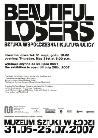 [Zaproszenie] Beautifull losers. Sztuka współczesna i kultura ulicy. [...] 