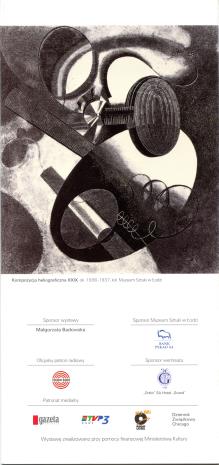 [Folder/Zaproszenie] Karol Hiller 1891-1939. Nowe widzenie: malarstwo, heliografika, rysunek, grafika. 