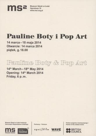[Zaproszenie] Pauline Boty i Pop Art./Pauline Boty & Pop Art. 