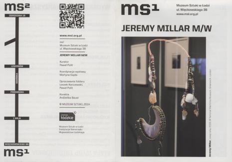 [Ulotka/Folder] Jeremy Millar M/W. 