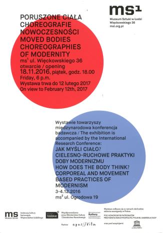 [Zaproszenie] Poruszone ciała. Choreografie nowoczesności/Moved bodies. Choreographies of modernity. 