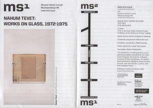 [Ulotka/Folder] NahumTevet: Works on glass, 1972-1975. 