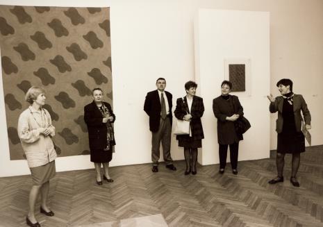 Od lewej tłumaczka Katarzyna Bilicka, J. Kwaśniak (Varitex), dyr. Jerzy Zalepa (Varitex), dyr. Elżbieta Błaszczyk (PZU), Lidia Bogner (PZU), Magdalena Ujma (Dział Promocji)