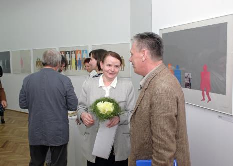 Kuratorka wystawy Zenobia Karnicka (Dział Sztuki Nowoczesnej) w rozmowie z Dariuszem Bieńkowskim