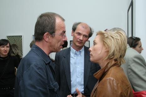 Od lewej Aleksander Honory, Lech Lechowicz, Małgorzata Potocka